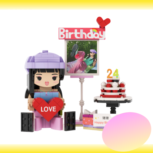 Customised Birthday Brick Figure