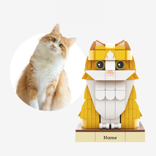 Customised Cat Brick Figure