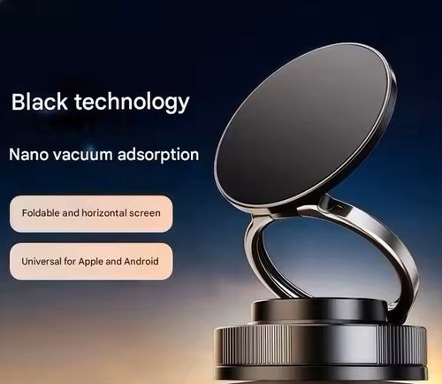 P2U vacuum adsorption magnetic car mobile phone holder 2025 new suction cup in-car navigation support