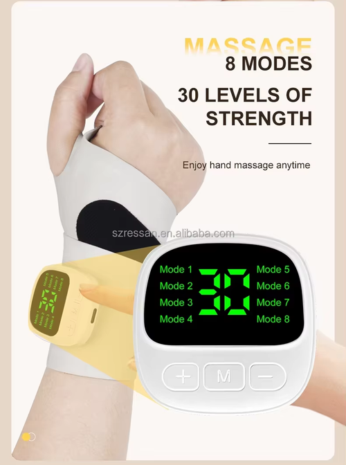 Wireless Vibration Massager Hand Support with Wrist Tube EMS Electric Smart Wristband