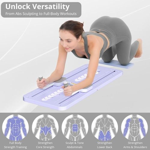 Big price cuts! Using the multifunctional ab board to simulate pilates and lagree moves was the fitness hack i needed! Perfect size and quiet enough for apartments & great for beginners!