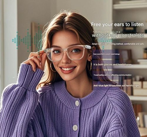 High-quality GS03 smart Bluetooth glasses for anti-blue light and UV protection for calls and music