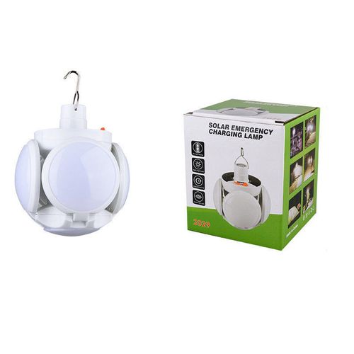 30W Multifunctional Solar Camping Light, Portable Foldable 5-Sided LED Home, Outdoor, and Travel Emergency Bulb