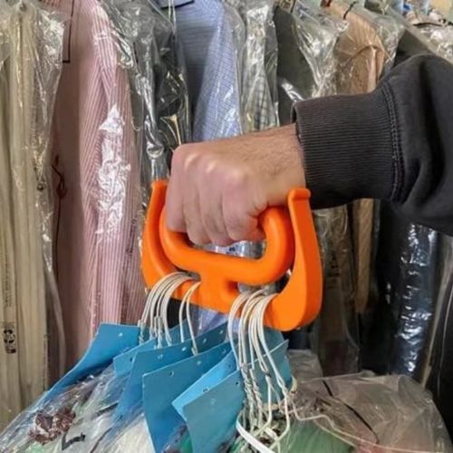 Ergonomic Multi-Purpose Carrier Handle - Heavy Duty Grocery Bag Holder with Shoulder Strap, Handsaver for Shopping, Prevents Cutting & Pain from Plastic Bags