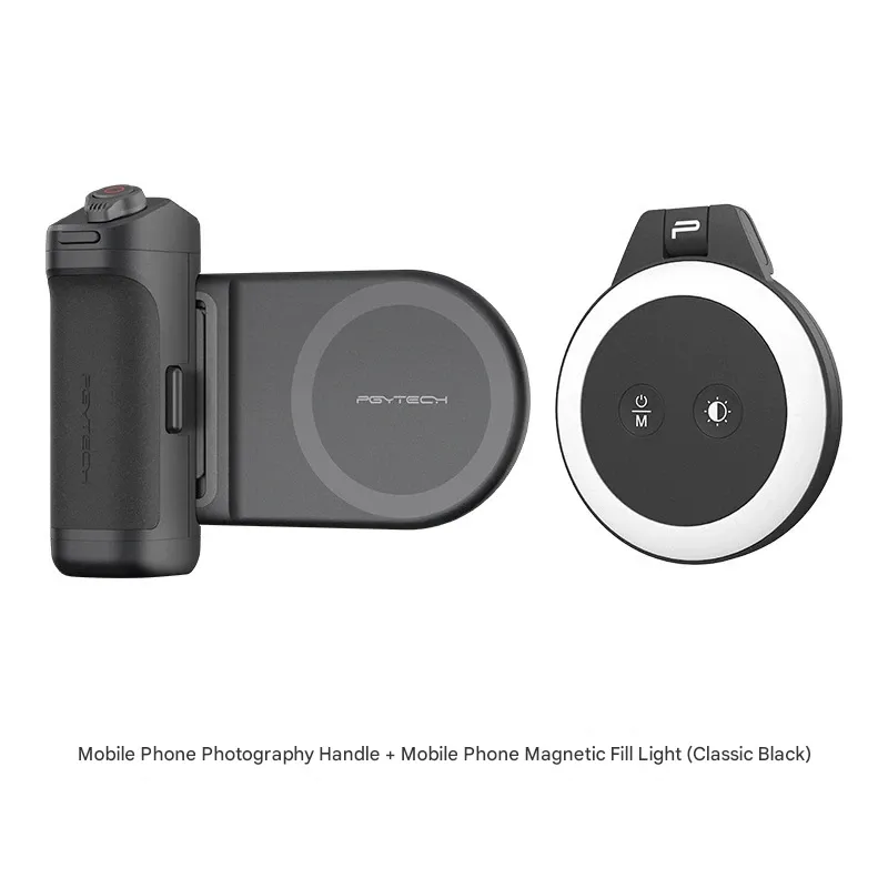 It is big price down! Magnetic Must-Have MagCam Phone Grip with Bluetooth & Fill Light – Universal for iPhone Android | Stabilizer for Vlogging Selfies