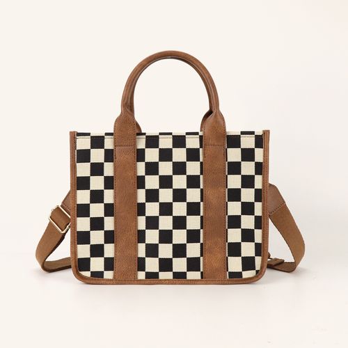 2025 New Women's PU Tote Bag - Stylish Shoulder Crossbody Purse with Double Zipper, Spacious Casual Work & Travel Handbag, Lightweight Durable Designer Bag