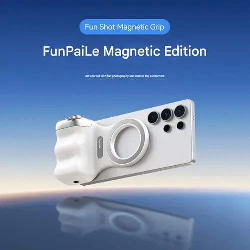 Magnetic camera handle for mobile phone, wireless Bluetooth camera, beauty and anti-shake