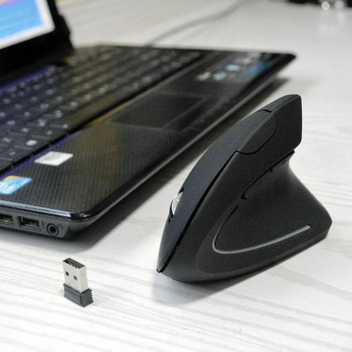 Wireless Mouse Vertical Gaming Rechargeable BT Mouse Ergonomic Desktop Upright Mouse for Office Home
