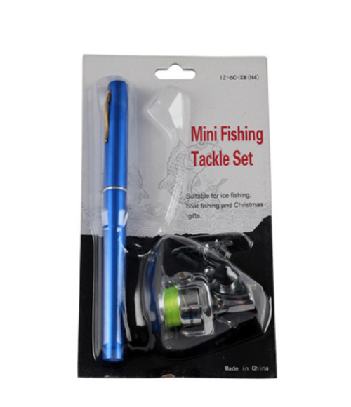 An ultra-short, thin, pen-style 1.4-meter fishing rod suitable for carrying out. Spinning reel children's rod