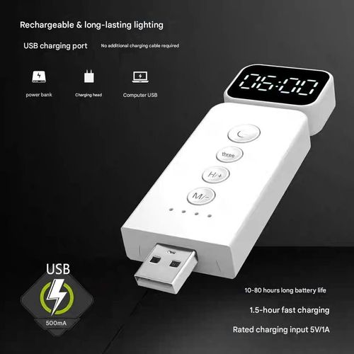 This ultra-light, compact, and rechargeable LED mini lamp is ideal for reading books in bed, while traveling, or during your nighttime routine without damaging your eyes. Perfect for night readers and students.