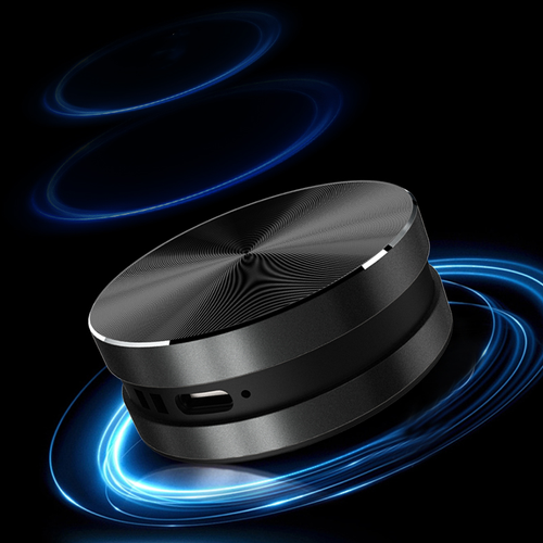 Bone conduction wireless Bluetooth speaker Black technology magnetic portable stereo metal small steel cannon resonance speaker, excellent sound quality