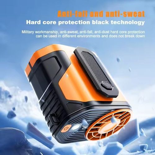 Portable fast cooInstant Cooling! USB Rechargeable LED Wind Speed Waist Fan – Mini Clip-On, Hanging Neck Fan, 3-Speed Adjustable, Summer Must-Haveling! USB charging LED wind speed waist fan Mini hanging neck waist fan with three-speed adjustment A must-have in summer
