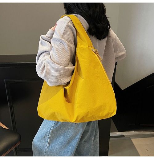 Canvas tote bag new large capacity trend lazy style casual underarm bag Korean version of simple commuter bag