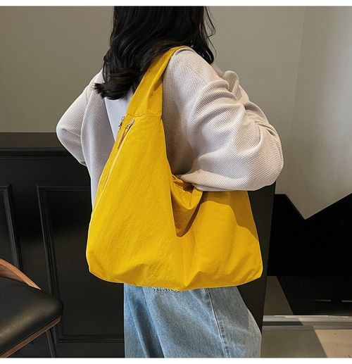 Canvas tote bag new large capacity trend lazy style casual underarm bag Korean version of simple commuter bag