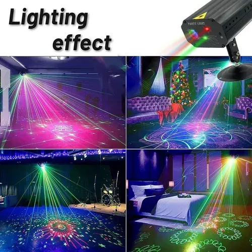 Mini LED Laser Light! Red-Green-Blue Three-Color Stage Light, Disco Laser Spotlight + Remote-Controlled Laser Light, Special for KTV & Bar Private Rooms, Instant Atmosphere Boost