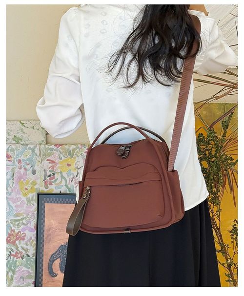 New Women's Oxford Cloth Commuter Bag! Minimalist & Lightweight Design, 3-Way Carry (Shoulder + Handheld + Crossbody), Stylish & Versatile, Practical for Daily Commute