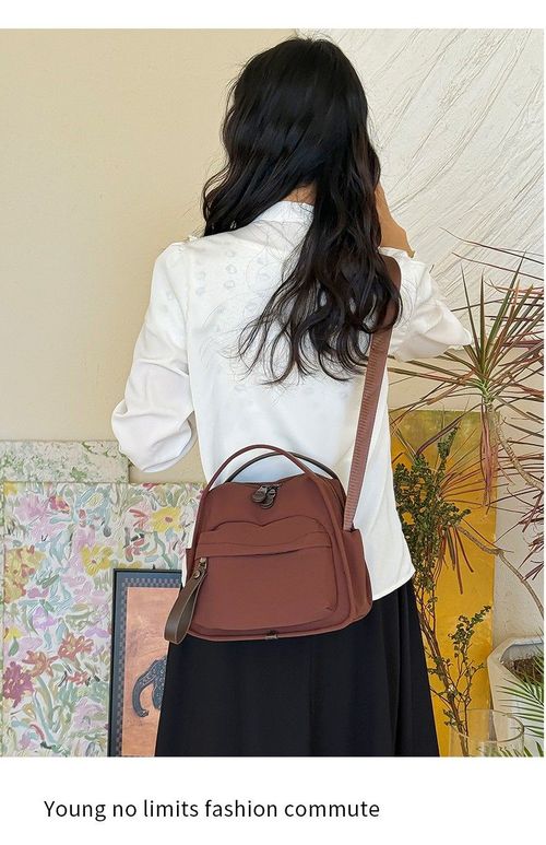 New Women's Oxford Cloth Commuter Bag! Minimalist & Lightweight Design, 3-Way Carry (Shoulder + Handheld + Crossbody), Stylish & Versatile, Practical for Daily Commute