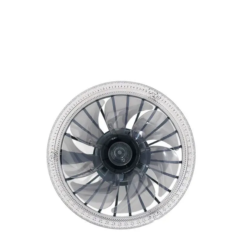 New LED fan light energy saving E27 screw home bedroom living room three color ceiling fan light with remote control