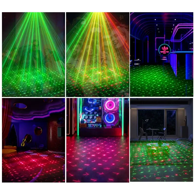 Voice-controlled laser mini laser light starry sky bar atmosphere disco light laser projection light show