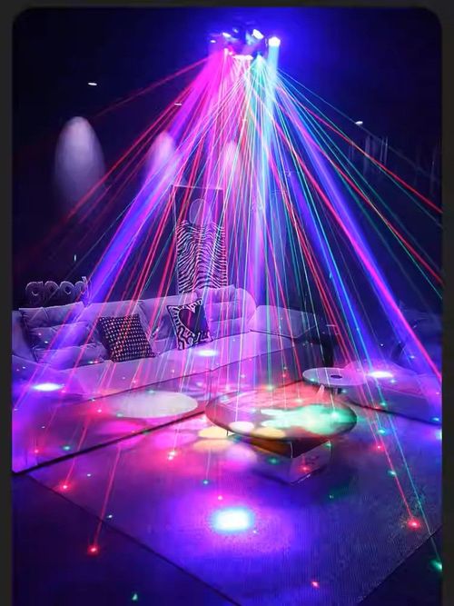 New six-arm bee eye light with bar beam laser light colorful rotating light KTV atmosphere laser light
