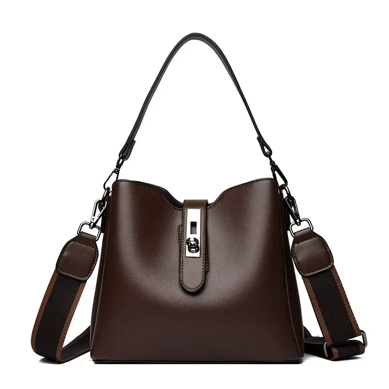 Bucket bag fashionable one-shoulder crossbody ladies bag new live broadcast hot style hot style portable large capacity bag