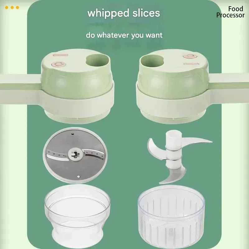 Electric multifunctional household small handheld food processor for cooking food supplements, garlic pounding and minced meat