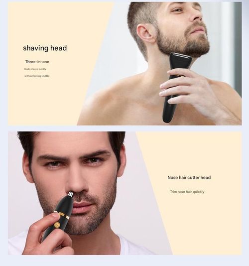 Men's multifunctional shaver, full body washable 3-in-1 shaver with storage base for electric shaver