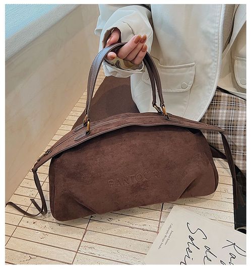 Korean version of Maillard hand-held tote bag women's 2025 autumn and winter new style retro versatile shoulder bag commuter messenger bag