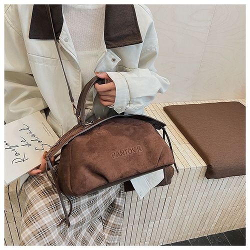 Korean version of Maillard hand-held tote bag women's 2025 autumn and winter new style retro versatile shoulder bag commuter messenger bag
