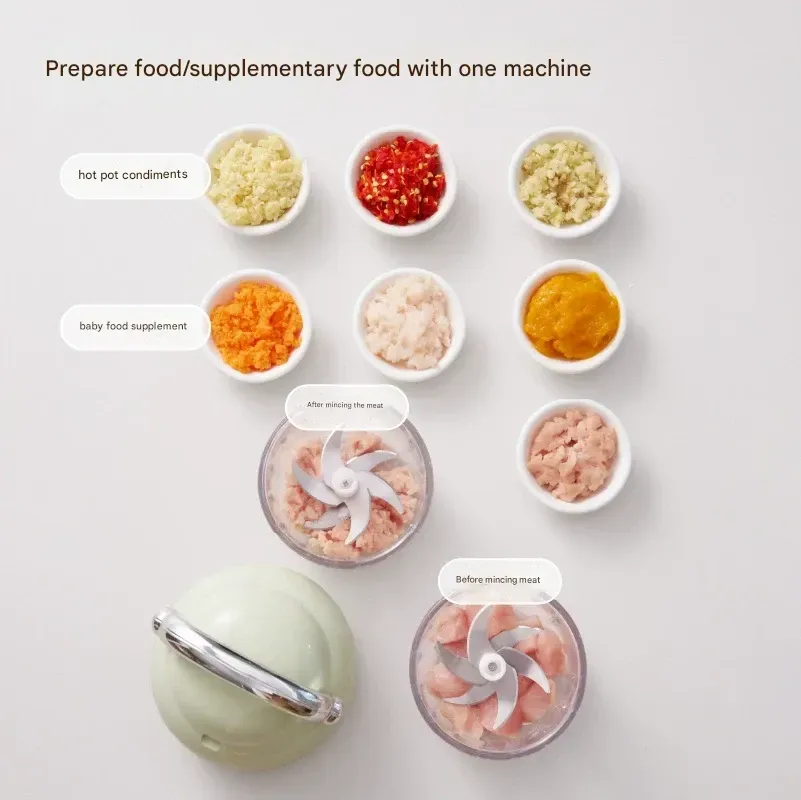 Electric garlic pounder meat grinder multi-function small meat mincer ginger garlic paste mixer