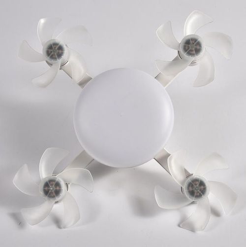 Best-Selling LED Drone-Shaped Electric AC Motor Ceiling Fan with Remote Control — Modern Plastic Design for Living Rooms