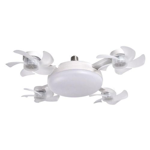 Best-Selling LED Drone-Shaped Electric AC Motor Ceiling Fan with Remote Control — Modern Plastic Design for Living Rooms