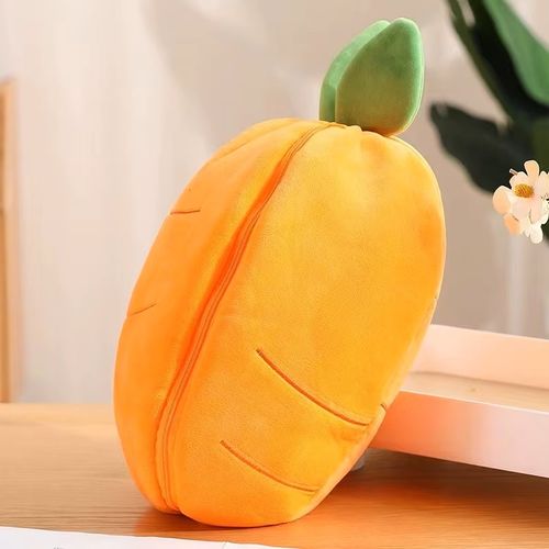 Breathing carrot rabbit to accompany the sleep plush toy cute doll toy children soothing music doll