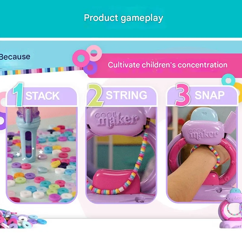 Bracelet maker string string music knitting machine diy toy girl handmade birthday gift that adults and children can play together