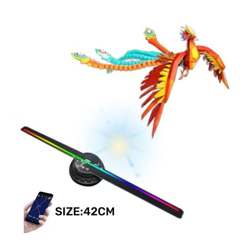3D Holographic Fan Display | 360° Air Imaging | Naked-Eye Floating Ads | Perfect for Mall Restaurant Exhibition