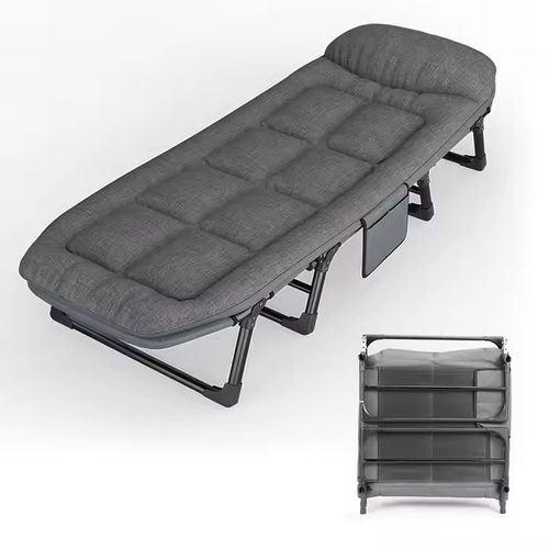 Lunch break folding bed outdoor single bed simple portable office nap camp bed multifunctional recliner accompanying bed