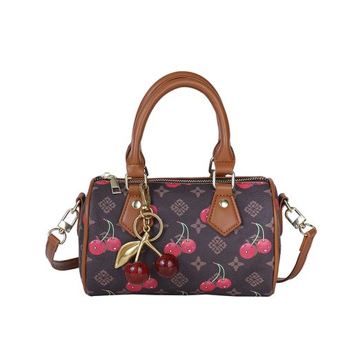 High-end cylindrical bowling bag, unique design, 2026 new style, printed fashion crossbody bag, tote bag, pillow bag.