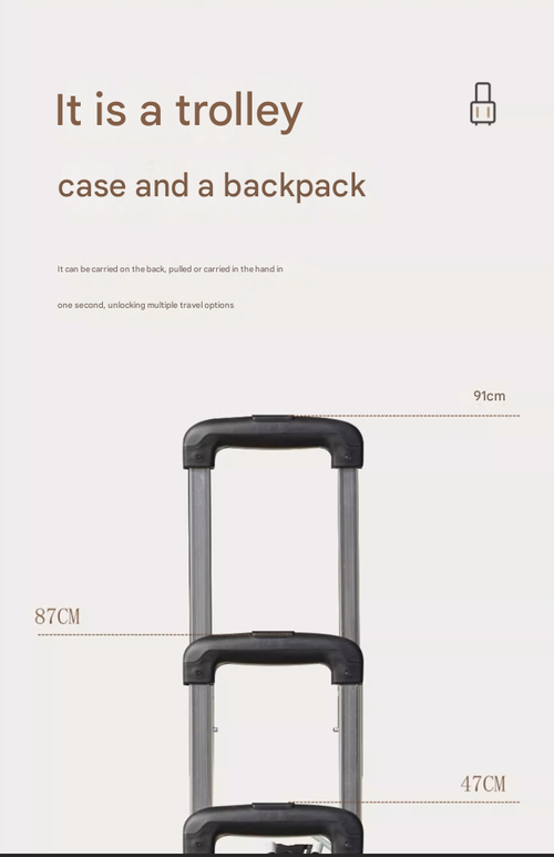 Cat and dog dual-use large capacity backpack trolley case, breathable panoramic window and folding design |, portable cat bag for car, travel, outing, shock-absorbing safety buckle and private cabin