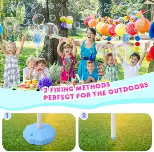 Outdoor Music Garden Light & Streetlight – Automatic Electric Bubble Machine Toy for Camping, Christmas Parties, and Events