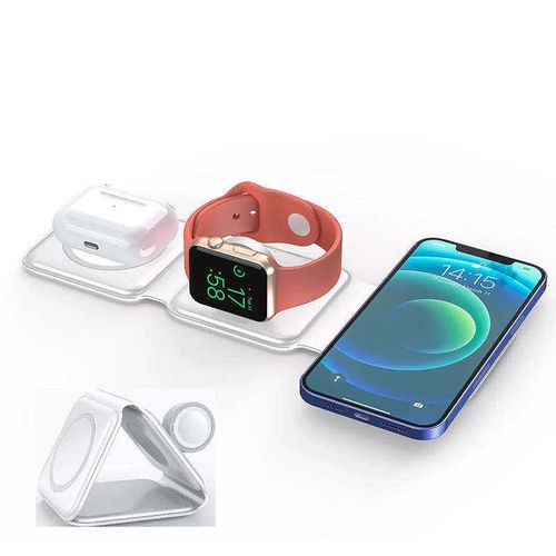 15W Fast Charging 3-in-1 Magnetic Foldable Wireless Charger｜Charge iPhone Android Earbuds Simultaneously