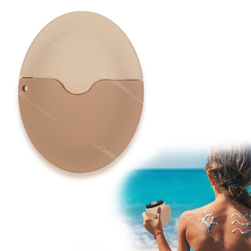Children's sun protection artifact silicone sunscreen applicator ball sponge back applicator lotion dispenser