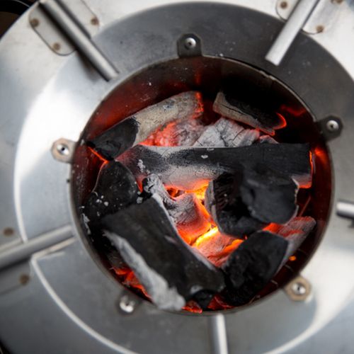 Stainless Steel Charcoal Stove  Energy Saving, Multifunctional BBQ & Camping Stove, Portable Wood Fire Cooker for Outdoor, Garden, Picnic