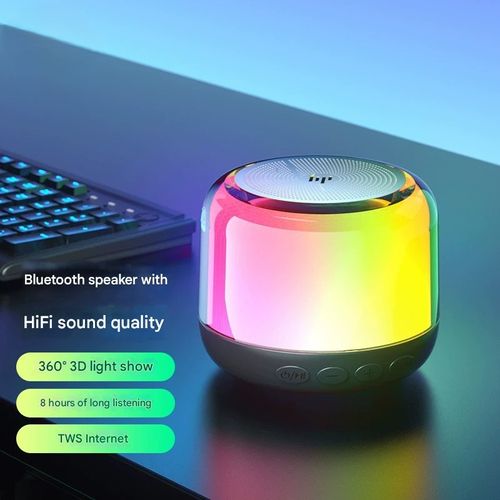 Wireless Glass Mini S02 Speaker Bluetooth Portable Small Speaker Home and Outdoor Subwoofer