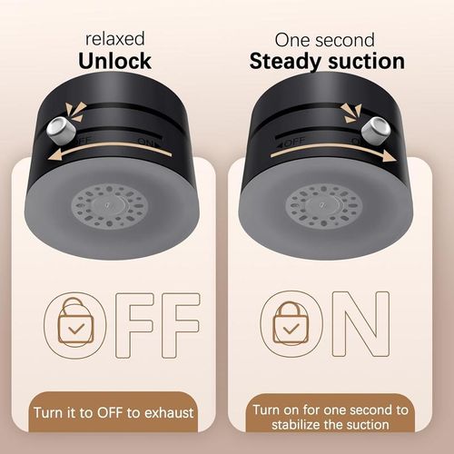 Vacuum Magnetic Suction Phone Holder,  New Magnetic Suction Phone Mount, Foldable Portable Double-Sided Vacuum Magnetic adsorption Adjustable Mobile Phone Holder for All Phones