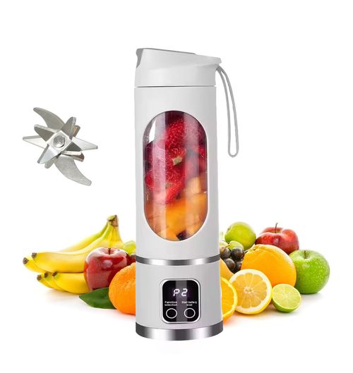 Mini portable rechargeable juicer, small fruit juice cup, multi-functional juicer for students and home use.