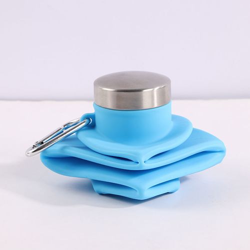 Collapsible Diamond-Shaped Silicone Water Bottle | Food-Grade Leakproof & Unbreakable | Portable Foldable Cup for Hiking, Camping, Travel | BPA-Free Eco-Friendly