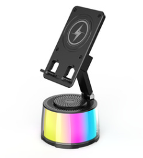 Induction mobile phone holder audio home smart wireless Bluetooth speaker office vertical tablet stand five-in-one