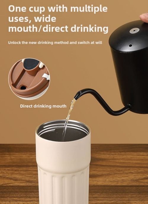 Smart Temperature Display 316 Stainless Steel Vacuum Insulated Mug - 24 Hours Hot, Cold Insulation Mug, Leak-proof Travel Coffee Mug for Men and Women, Office, Gym, Camping