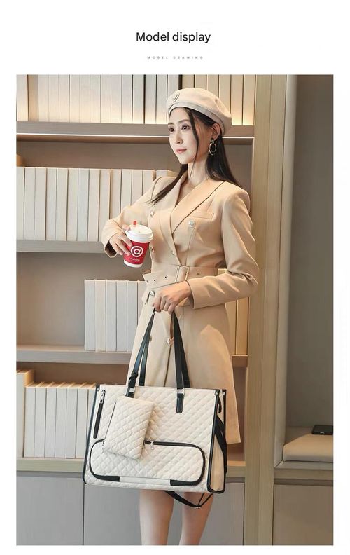 2 in 1 multifunctional large capacity handbag for women Large capacity insulated lunch box bag + computer briefcase Fashionable crossbody commuter bag Portable lunch bag for office workers