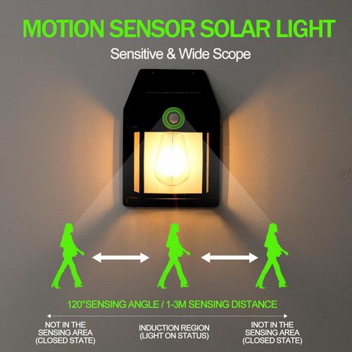 Hot Sell Solar Wall Lamp Outdoor Garden Lights Human Body Sensing Wall Lamp Road Lights Waterproof Solar Garden Lamp Night Light